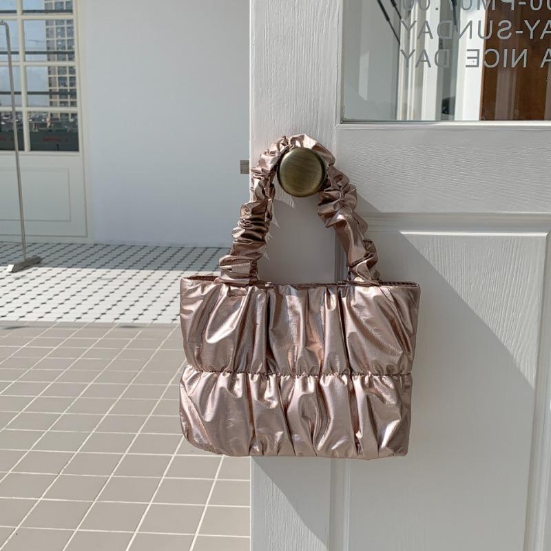 Premium Tote Bag Fashion Folds Daily Work Commuter Bag Trend Versatile Handbag Women