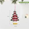 Christmas Decorations Set Resin Hanging Ornaments Candy Cane Tree Sock Snow Cone House Wreath Hotel Mall Party