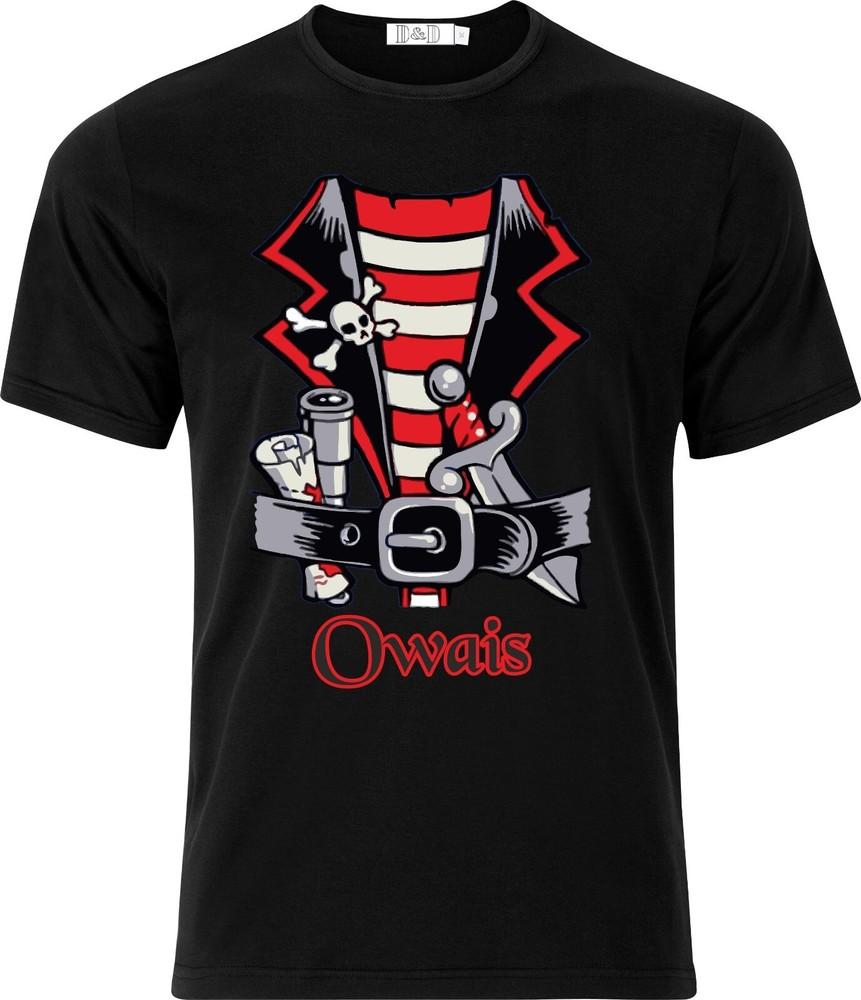 

Personalised Pirates Costume Funny Humour Full Colour D.T.F Cotton T shirt M