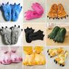 Cozy Dinosaur Cosplay Costume Slippers With Soft Plush Paw Shoes For Winter Warmth