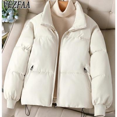 Women's Fashion Casual Fall Winter Solid Color Print Long Sleeve Jackets & Coats Down Coats