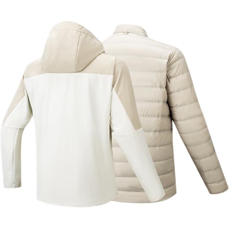 Anta CHN Series Color Block Soft Simple Versatile Three In One Warm Jacket Men Jackets 152547609-1