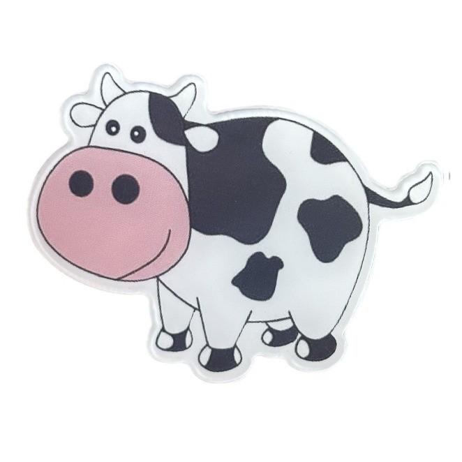 New Acrylic Cartoon Cow Car Perfume Clip Air Vent Decorative Cute Cow