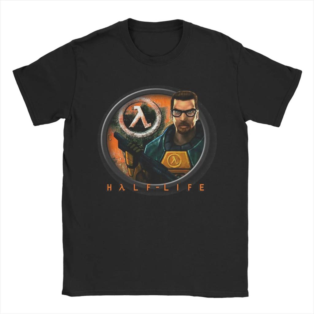 Classic Shooting Game HalfLife Printed TShirt Unisex Harajuku Streetwear Loose Pure Cotton New Summer Women And Unisex Tshirt