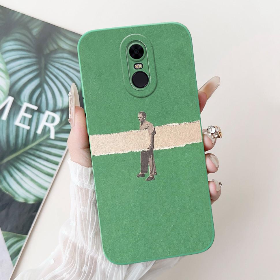 Husă Colorată cu Model Pentru Xiaomi Redmi 5 Plus Note 5 Subțire Huse din Silicon Moale Pentru Redmi5 Plus (Redmi Note5) Coperta Coque