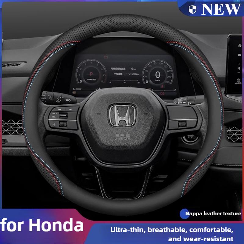 Leather Car Steering Wheel Cover for Honda Civic Accord HRV ZRV CRV City Pilot Prologue Passport 2023 2024 2025 2026 Accessories