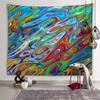 Psychedelische Geometrie Persönlichkeit Tapisserie Hippie Boho Tapisserie Wand Kunst Dekor Wohnzimmer Schlafzimmer Zimmer Home Decor Tapisserie