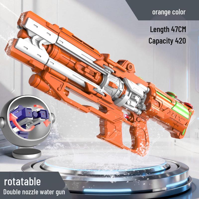 Large Capacity Double-Nozzle Rotating Water Gun for Outdoor Fun