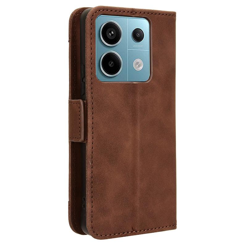 For Xiaomi Redmi Note 13 Pro 5G/Poco X6 5G PU Leather Case Phone Cover with Wallet Stand