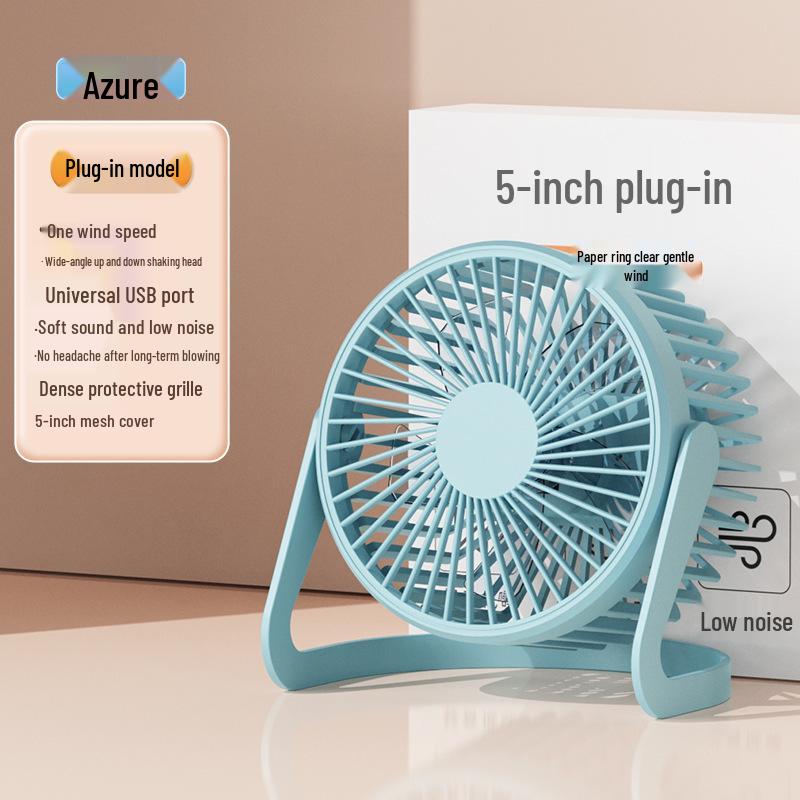Compact USB Mini Desk Fan - Available In 5, 6, or 8 Inches for Office, Student, or Home Use.