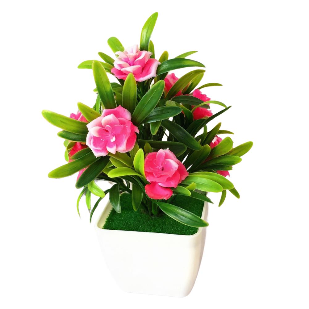 For Miniature Bonsai Flower Potted Artificial Plant for Home and Office Decoration Lifelike Simulation Colorful 12CM 20CM