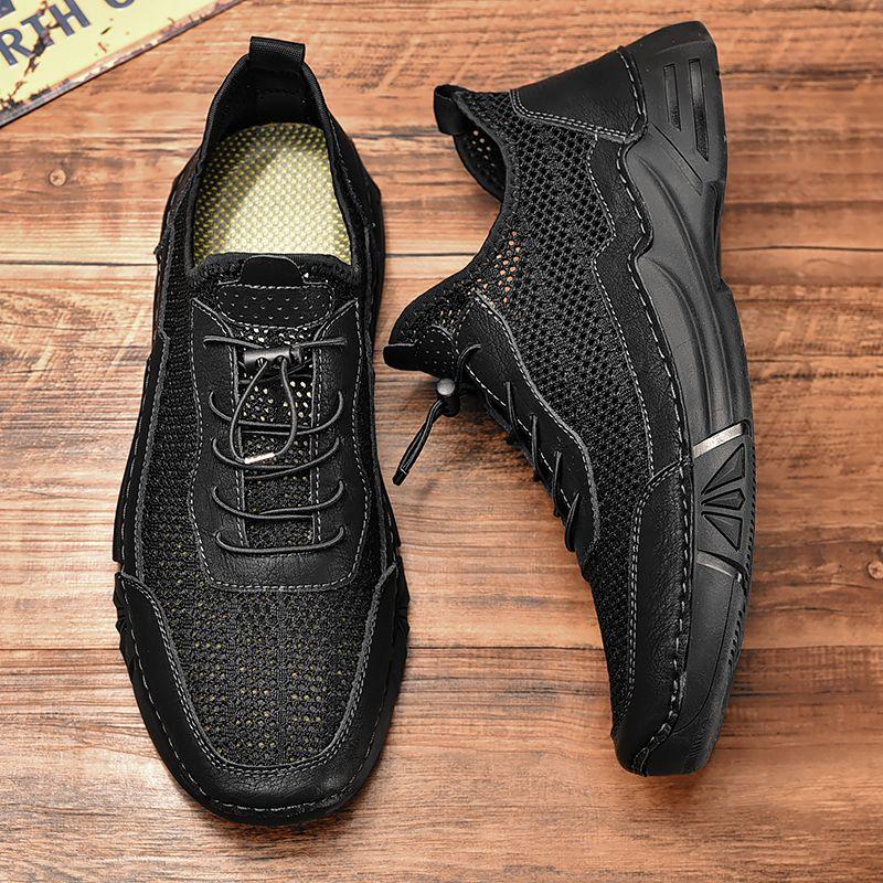 Flying Woven Sneakers Men's New Summer Breathable Mesh Shoes