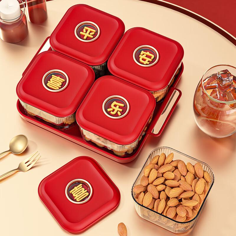 Transparent Home Fruit and Snack Serving Tray