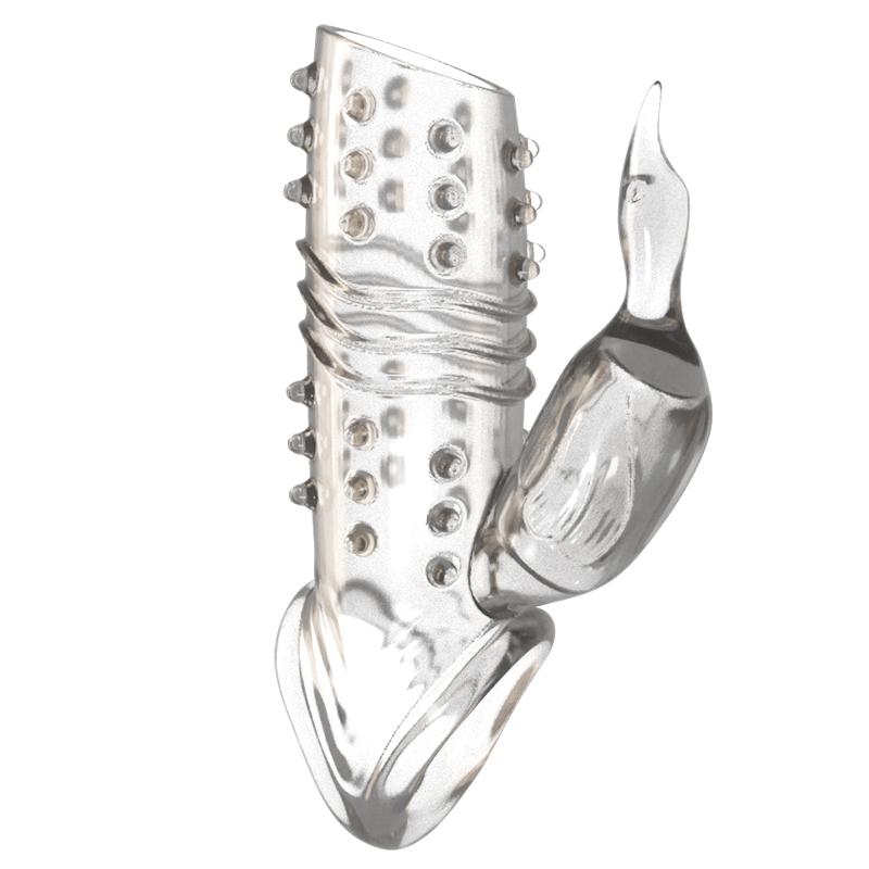 Vibrador de Estimulação do Clitóris Feminino Anel Peniano Brinquedos Sexuais Para Homens Retardar a Ejaculação Anel Peniano Manga Gaiola de Castidade Adulta Sex Shop