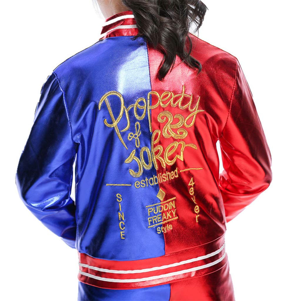 Harley Quinn Joker Cosplay Event Performance Festival Anime Costume Size [Formemory] Costume, Costume, Costume, Gift, Costume, Costume, (Kids 130)