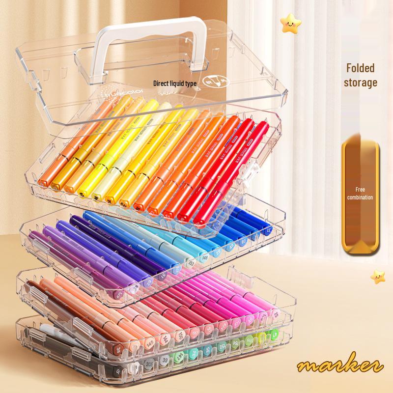 True Color Stackable Soft Tip Liquid Acrylic Marker for Student Art & Drawing