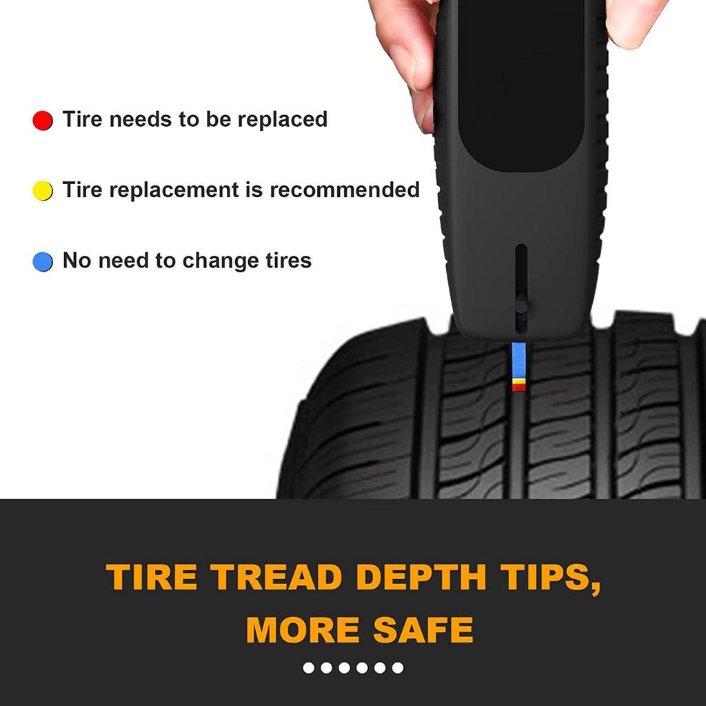 Digital Tire Pressure Gauges 2 In 1 Accurate DigitalPSI Tire Gauges with Tread Depth Gauge Back Light for Car Truck