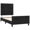 Bed Frame with Headboard Black 80x200 cm Velvet