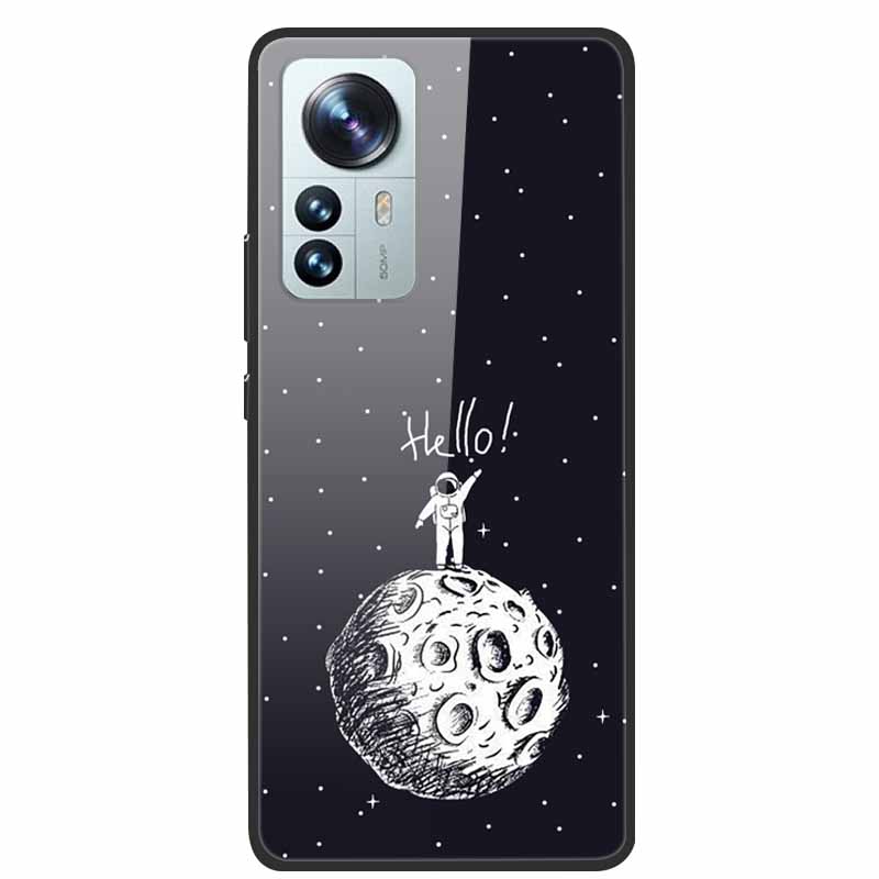 For Redmi Note 12S Case Tempered Glass Hard Back Cover for Xiaomi Redmi Note 12 Note12 Pro 4G 5G Phone Cases Note12S 12 S 12Pro