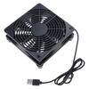DC 5V USB Powered Router Fan Heat Dissipation Stents PC Cooler TV Box Wireless Cooling 120mm with Protective Net Qui