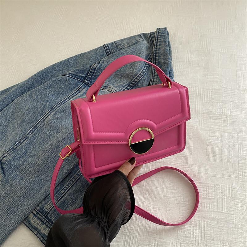 

Chic Minimalist Handbag For Women In Stylish Black Blue White And Rose Pink Colors троянди рожеві кольору