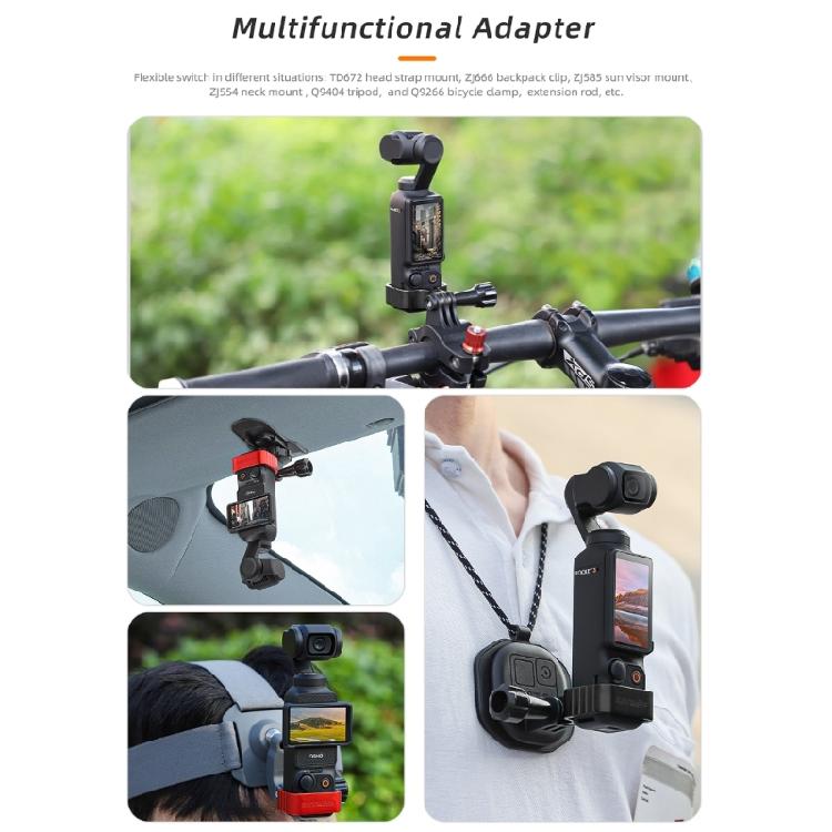 Metal Expansion Adapter Camera Fixed Bezel Bracket Mount Stand for Pocket 3