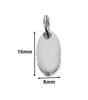 10pcs/lot Mirrior Polished Blank Tags Stainless Steel Charms for DIY Jewelry Necklace Bracelet Anklet Extention Tail Chain