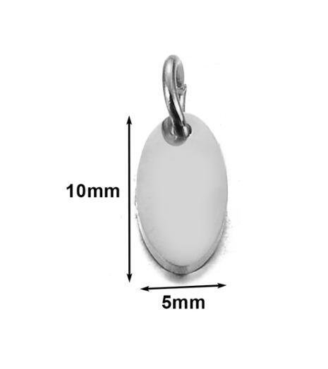 10pcs/lot Mirrior Polished Blank Tags Stainless Steel Charms for DIY Jewelry Necklace Bracelet Anklet Extention Tail Chain