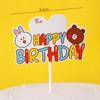 10-Pack 3D Hot Air Balloon & Rainbow Cake Toppers
