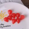 10Pcs Simulation Miniature Strawberry Resin Craft Accessories Handmade 3D Strawberry Decorative Figurine