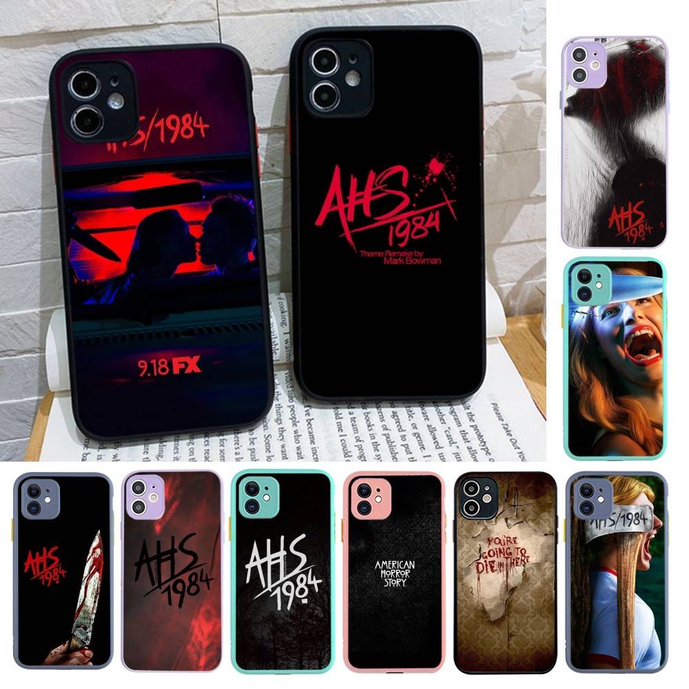 American Horror Story AHS 1984 Matte Translucent Phone Case For Iphone 16 ProMax 15 14 13 12 11 X XS PRO Plus