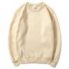 Unisex Fleece Sweatshirt Casual Sports Pullover Solid Color Long Sleeve Top Men Women