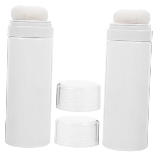 SAFIGLE Toddler Powder Puff Container, Baby Powder Bottle, Loose Powder Case, Travel Compact, Leak-Proof