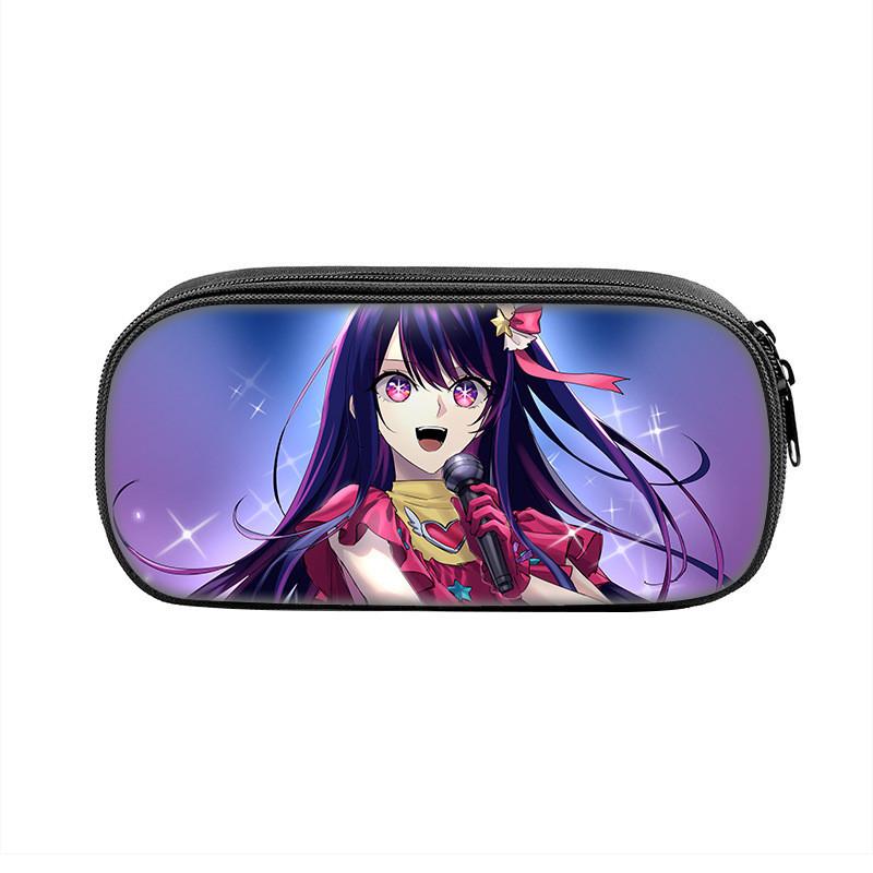 Oshi No Ko Kids Pencil Case With Large Capacity For School Storage And Stationery Organization