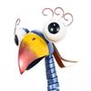 31.2inch Cartoon Toucan Sculpture, Iron Bird Sculpture, Standing Animal Ornament, Artwork for Garden Backyard Porch Patio Lawn