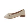 Mary Jane Women's Shoes Soft Leather with Skirt Single Shoes Women's Thick Heel Soft Sole Gentle Shoes