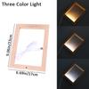 Leuchtender Fotorahmen, Tisch-Bilderrahmen, leuchtender Halter, einfaches 3D-Licht, Dekor, LED-Licht, Holz, USB-LED-Bilderrahmen