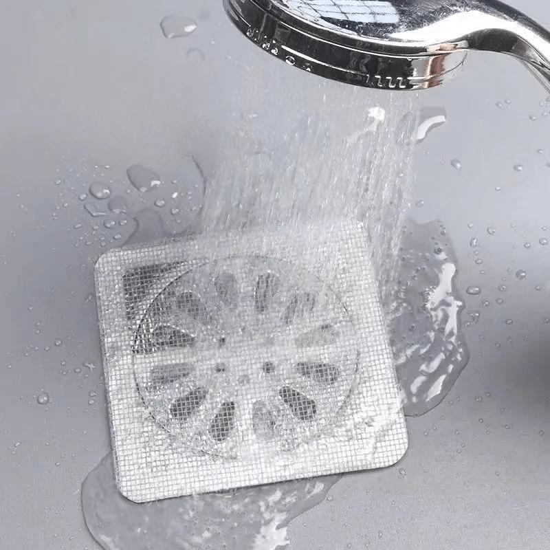 10/30/50pcs Floor Drain Is Attached To Bathroom Hair Filter Bathroom Sewer Filter and Kitchen Anti-blocking Net Drain Cover