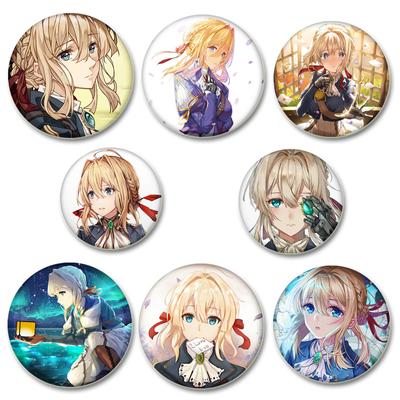 32/44/58mm 58mm Schmuckzubehör Geschenke Anime Violet Evergarden Broschen Cosplay Handgefertigte Anstecknadeln Reversnadeln Rucksack Kleider Dekoration
