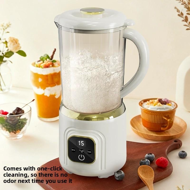 Batidora de vaso portátil inalámbrica, licuadora recargable de doble cuchilla para zumos y batidos