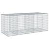 Gabion with Lid 250x100x100 cm Galvanized Iron