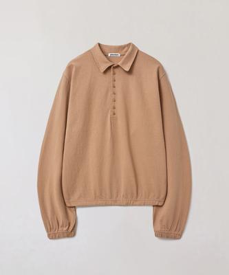 Peullabijeum Long Placket Polo Tee - Dark Orange