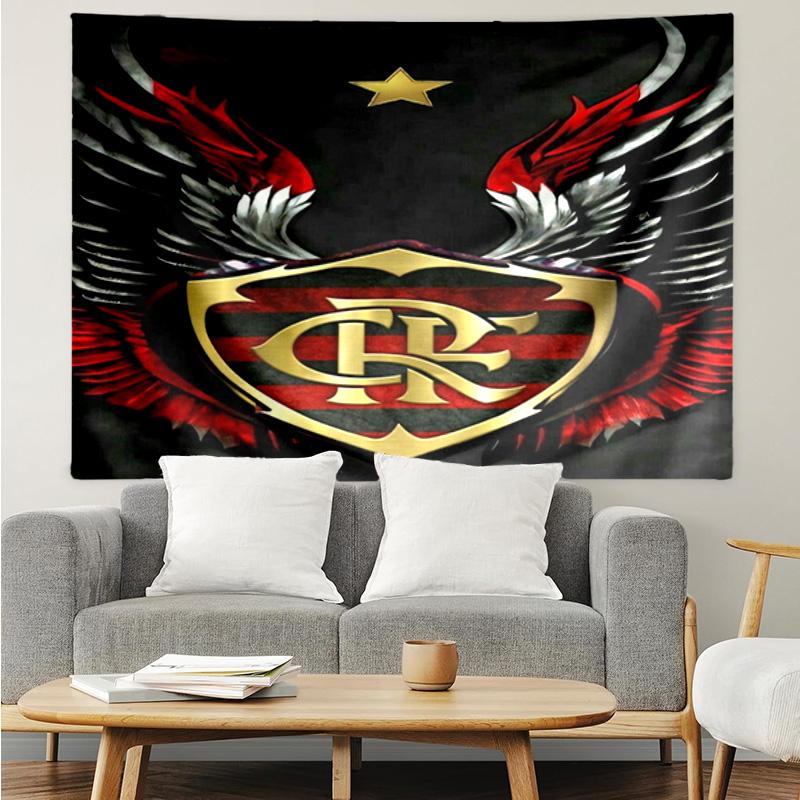 Flumi-nense Crest Wings Printed Printed Tapestry, for Bedroom,Livingroom, dormitory, Large Wall Decor, Fabric Decor Fan Birthday Gifts