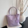 Solid Color Nylon Tote Bag Korean Style Oxford Cloth Shoulder Bag Fashion Underarm Bag  Travel