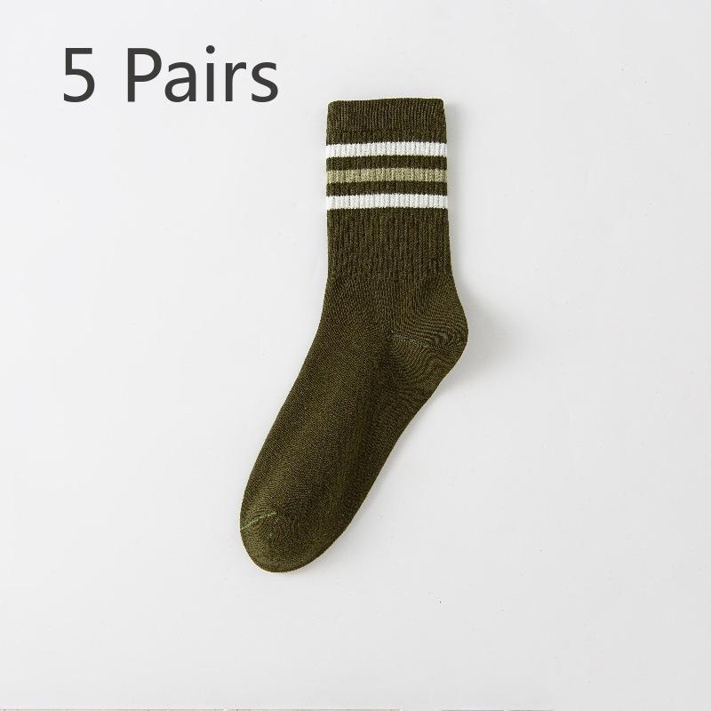 

5 пар мужских тонких повседневных коротких спортивных носков без косточек в студенческом стиле для весны и лета 5 Pairs кофейный