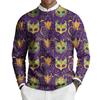 Herren Rundhals Langarm Rippstrick Pullover