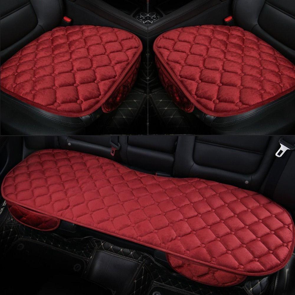 Plush Auto Seat Cushion Anti-slip Auto Protector Mat Practical Winter Car Seat Cover  for Truck