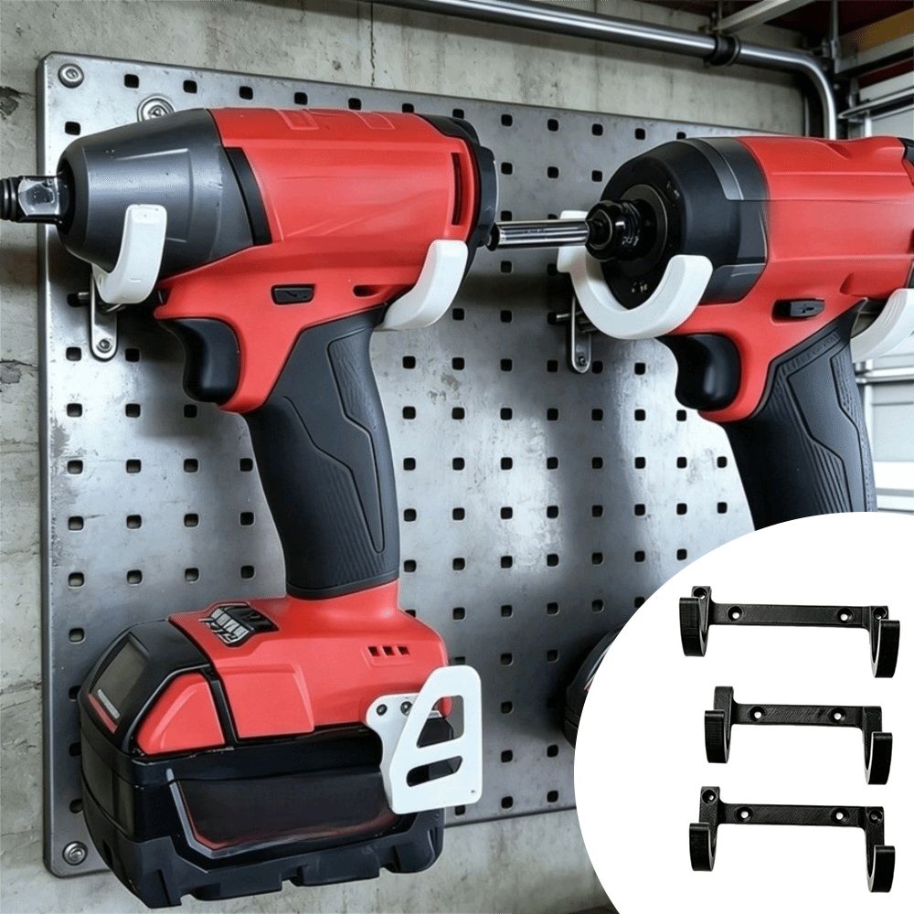 3PCS Space-Saving Electric Tool Brackets Universal Fit Tool Holder Brackets Cordless Drills