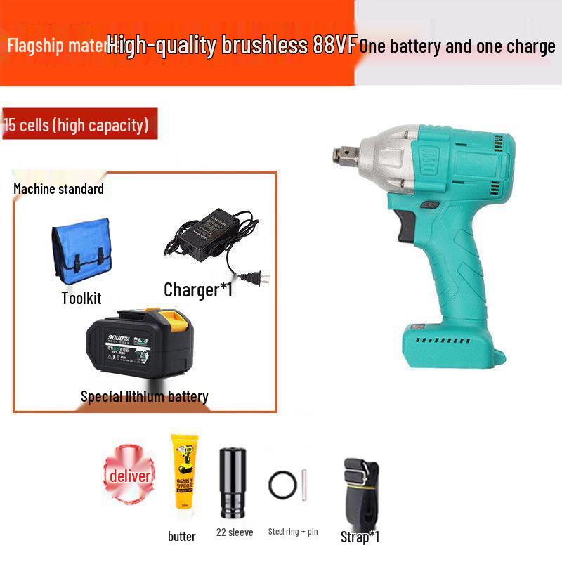 2106 Bürstenloser Hochdrehmoment Elektrischer Schlagschrauber für Gerüstbauer und Zimmerleute