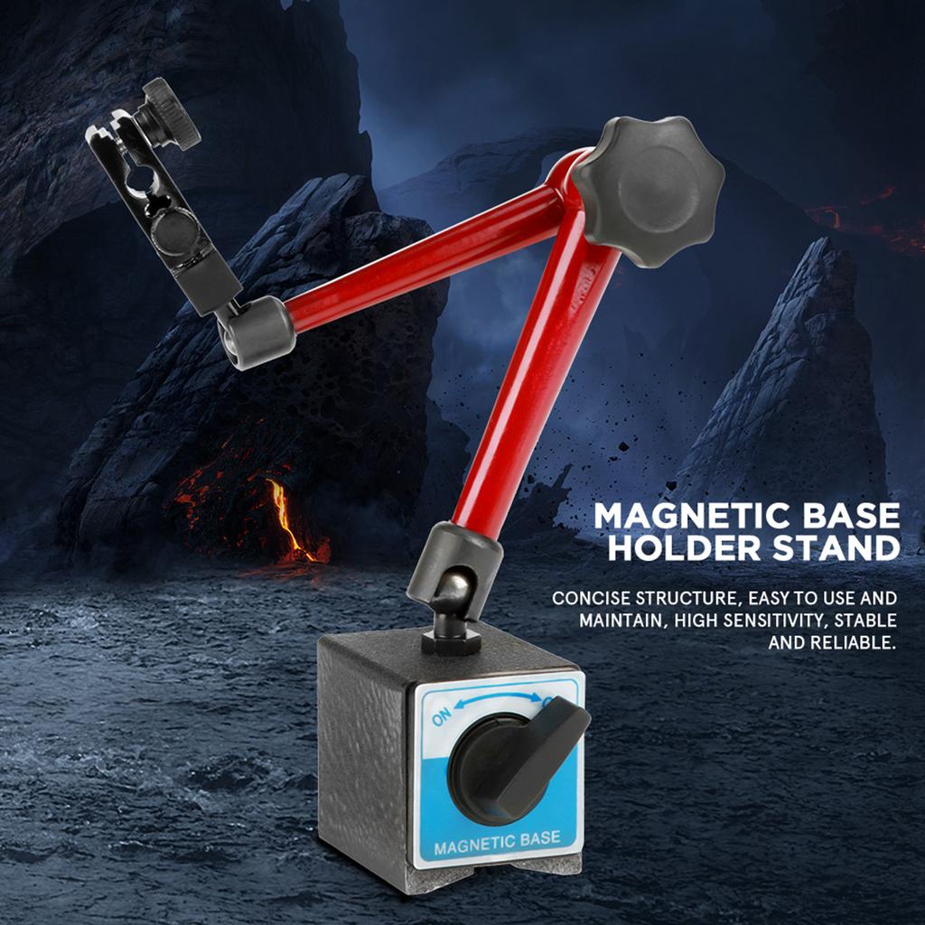 Support de base magnétique universel réglable de 350 mm pour comparateur à cadran